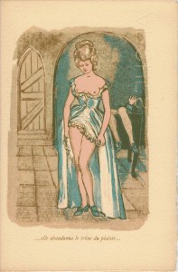 Anonyme, La belle allemande, gravures en couleurs sur bois débout, Rena Tzolakis-Le-coffret- Libertin-imprimé-pour-Les-Mille-et-Ub-Bibliophiles-Photo-GAB