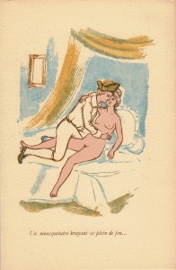 Anonyme, La belle allemande, gravures en couleurs sur bois débout, Rena Tzolakis-Le-coffret- Libertin-imprimé-pour-Les-Mille-et-Ub-Bibliophiles-Photo-GAB