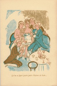 Anonyme, La belle allemande, gravures en couleurs sur bois débout, Rena Tzolakis-Le-coffret- Libertin-imprimé-pour-Les-Mille-et-Ub-Bibliophiles-Photo-GAB